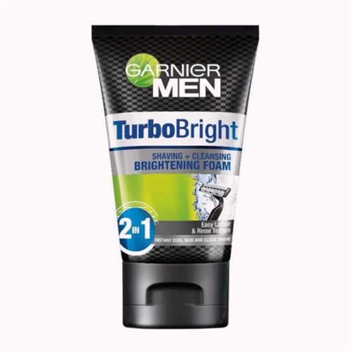 شوینده و فوم اصلاح روشن کننده پوست آقایان گارنیر مدل TURBO BRIGHT